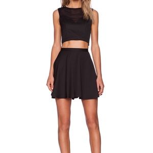Revolve NBD X NAVEN TWINS MISS ME SKIRT BLACK XS